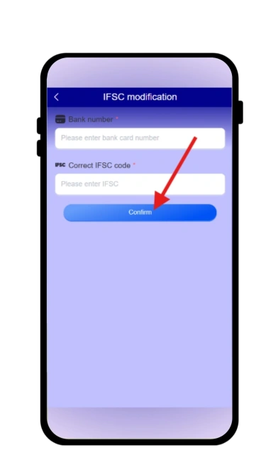 click on confirm to submit your query