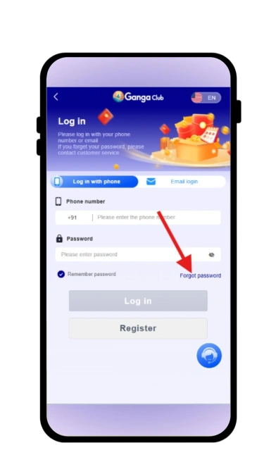 click on Forgot Password